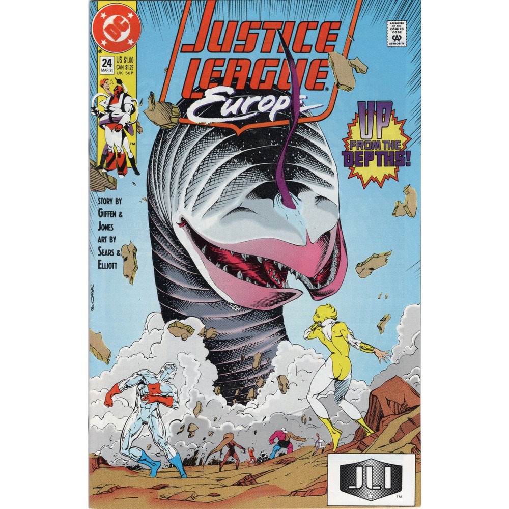 Justice League Europe 24 DC Comics 1991 Bart Sears Art Keith Giffen VF